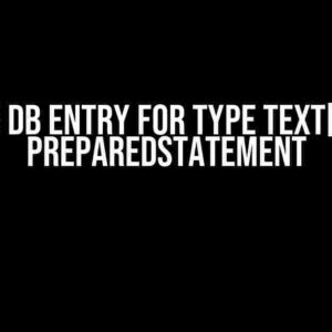 Delete DB entry for type text[] from PreparedStatement