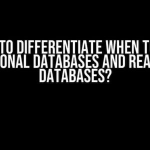 How to Differentiate When to Use Relational Databases and Real-Time Databases?