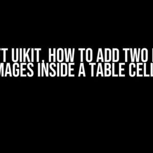 In Swift UIKit, how to add two button images inside a table cell?