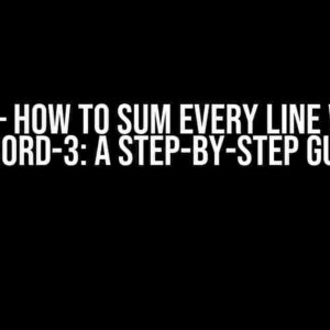 SQL – How to Sum every line with record-3: A Step-by-Step Guide